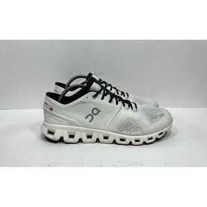 On Cloud X Men's US Size 9.5 White Black Comfort Running Shoes 40.99707